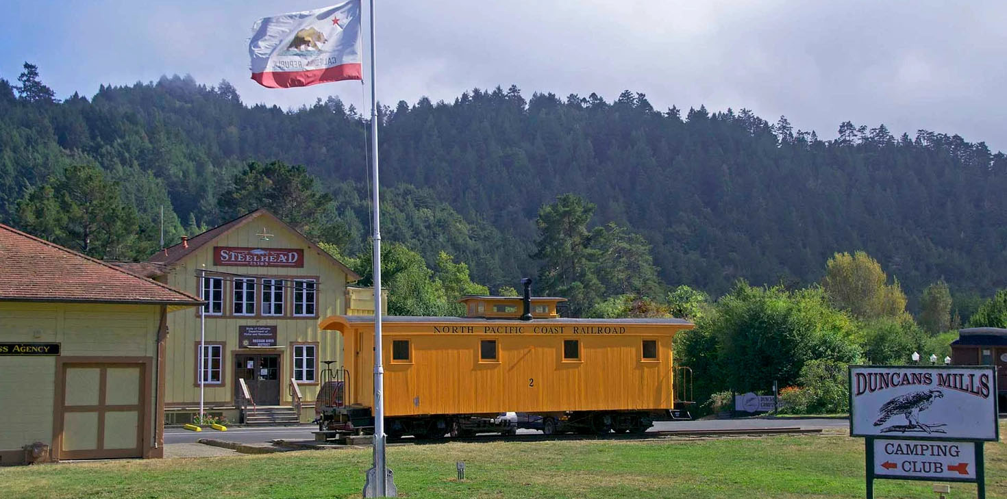 Duncans Mills historic train