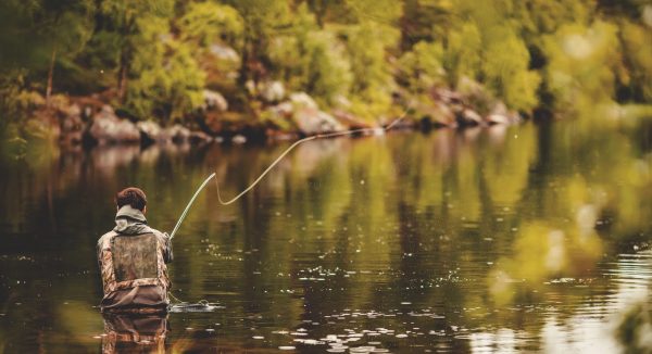 Fly fishing on the Russian River